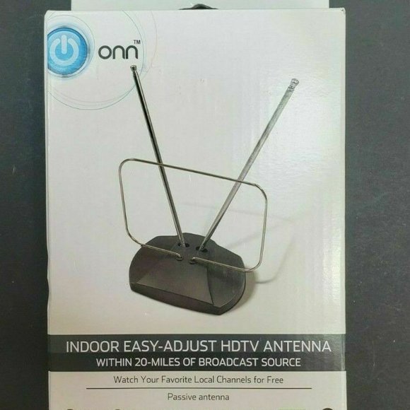 Onn Indoor Easy-Adjust HDTV High Quality Antenna Within 20 Miles Broadcast New - Picture 7 of 8
